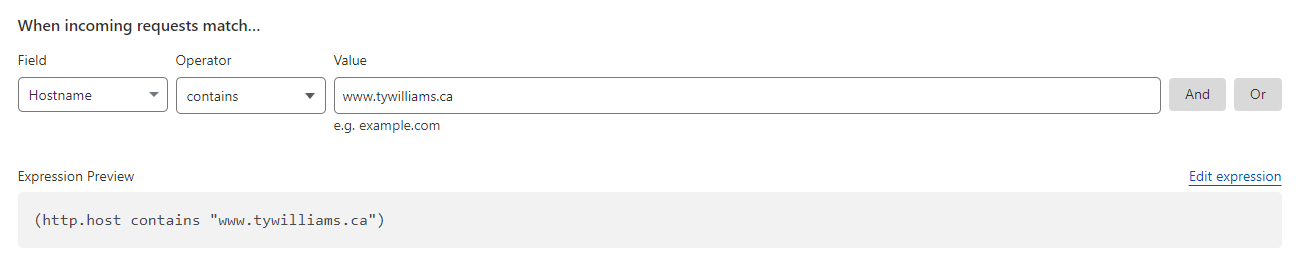 Setting up Redirect Rule - Step 9